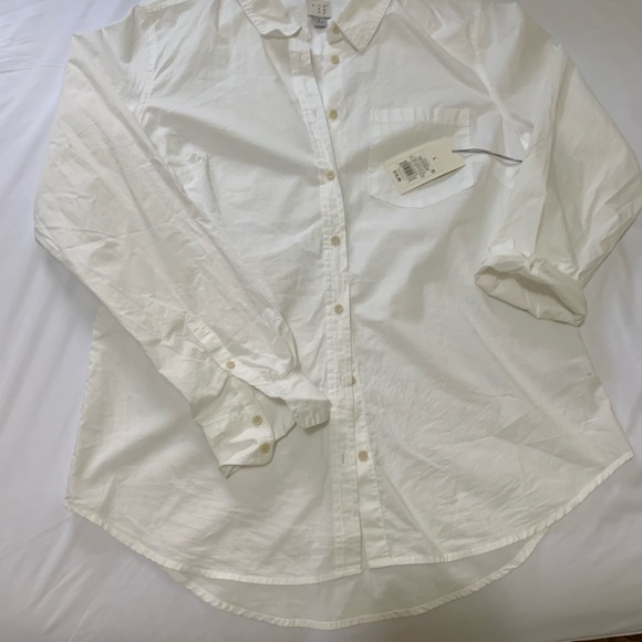 A New Day (Target) Fresh White LS ButtonDown Shirt - Picture 3 of 7